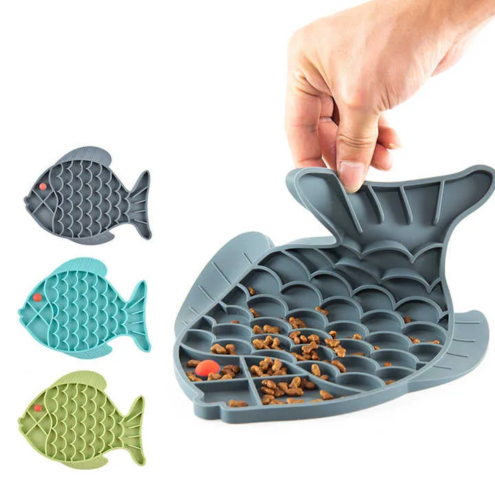 دروبشيبينغ الأسماك شكل سيليكون الكلب لعق. Dropshipping Fish Shape Silicone Dog Licking Toy