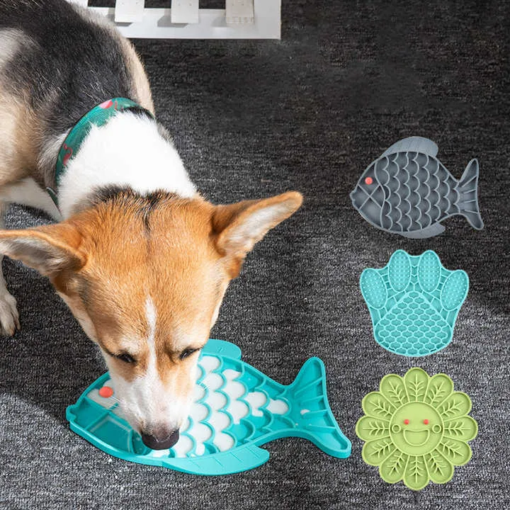 دروبشيبينغ الأسماك شكل سيليكون الكلب لعق. Dropshipping Fish Shape Silicone Dog Licking Toy