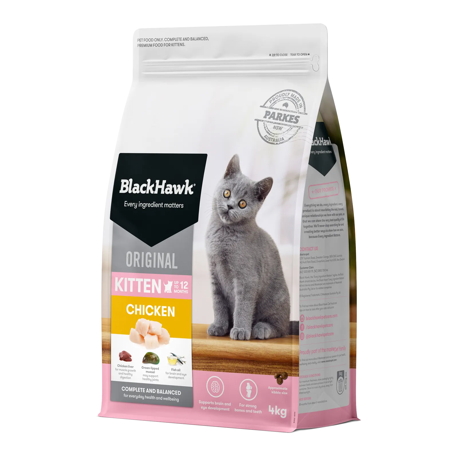 Black Hawk Original Cat Food Kitten Chicken