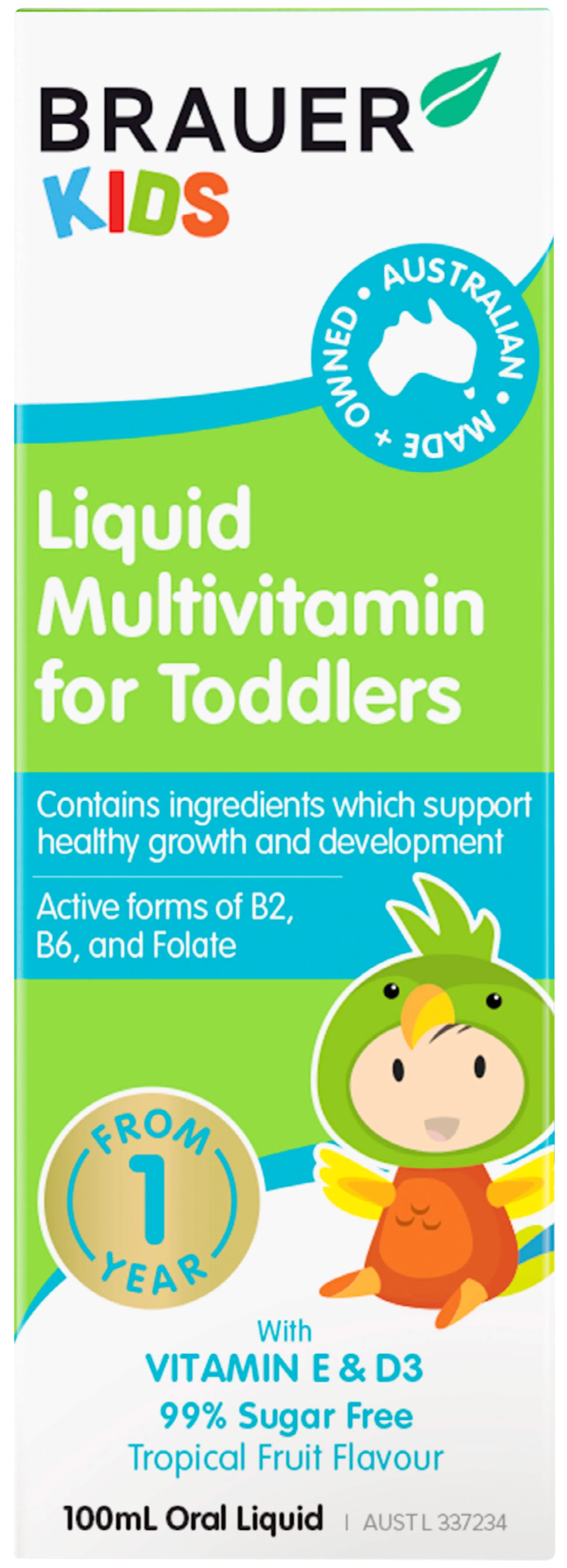 Brauer Baby & Kids Liquid Multivitamin For Toddler