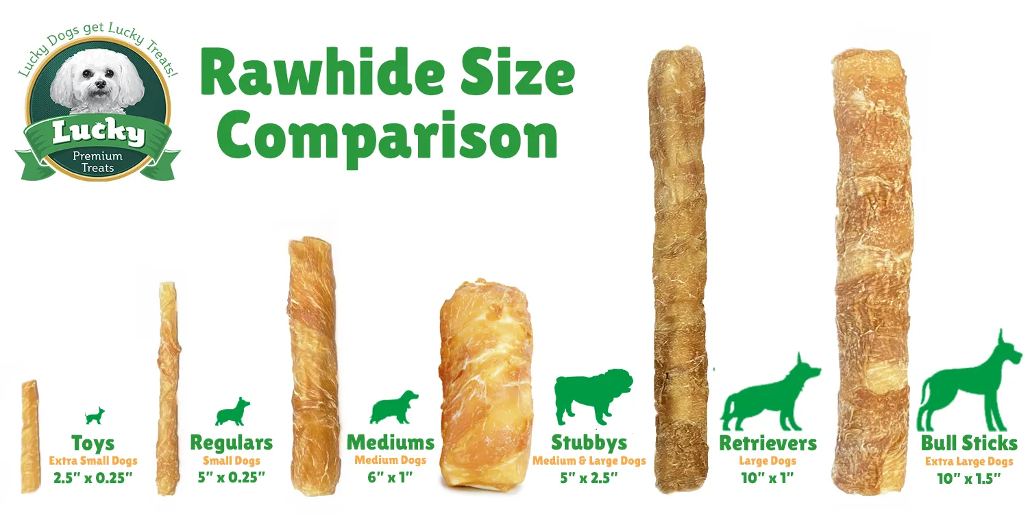 Chicken Wrapped Beefhide Dog Treats: Retrievers for Large Dogs
