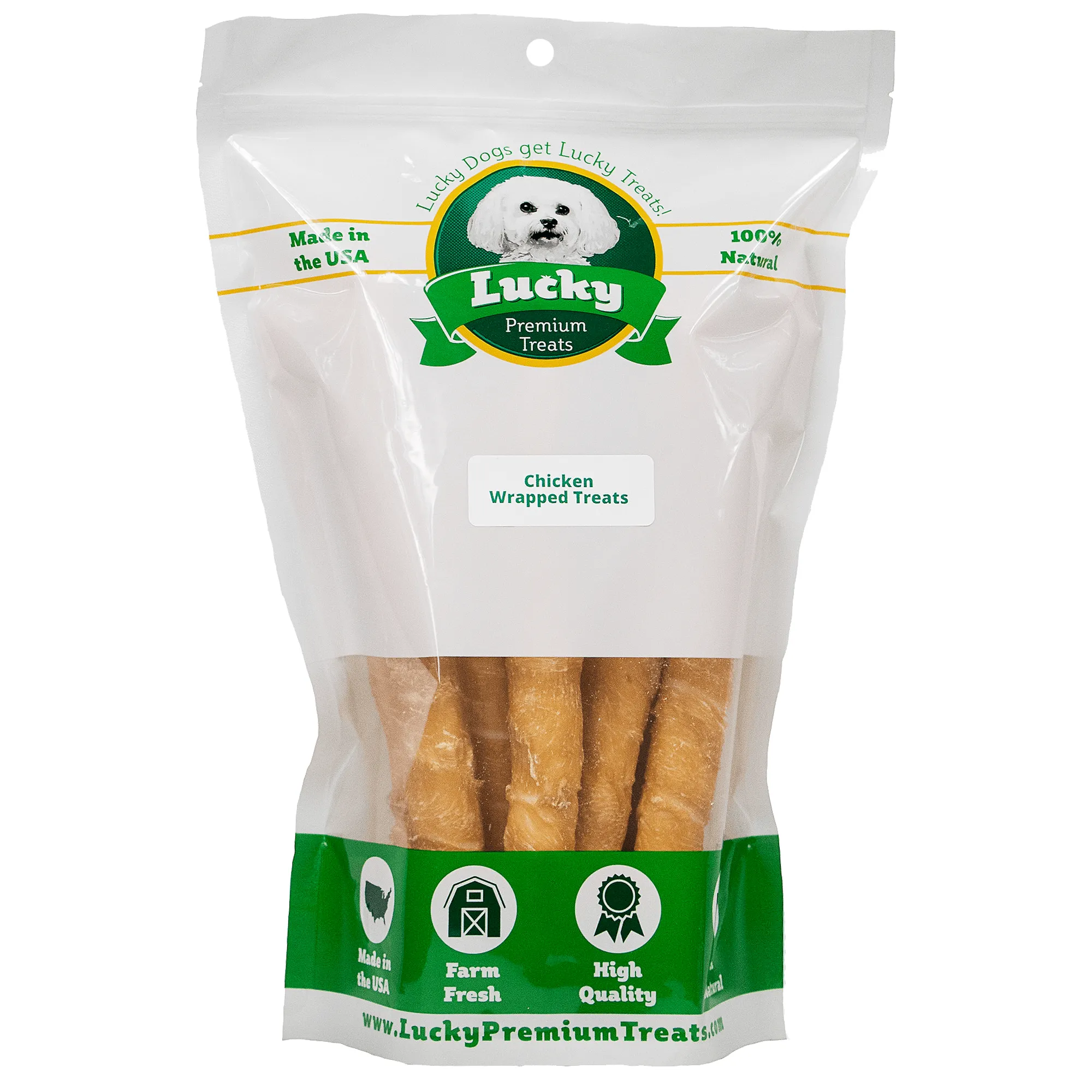 Chicken Wrapped Beefhide Dog Treats: Retrievers for Large Dogs