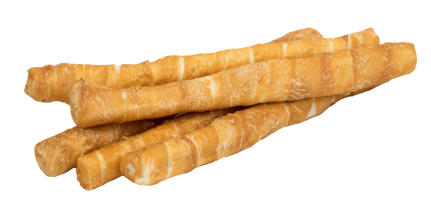 Chicken Wrapped Beefhide Dog Treats: Retrievers for Large Dogs