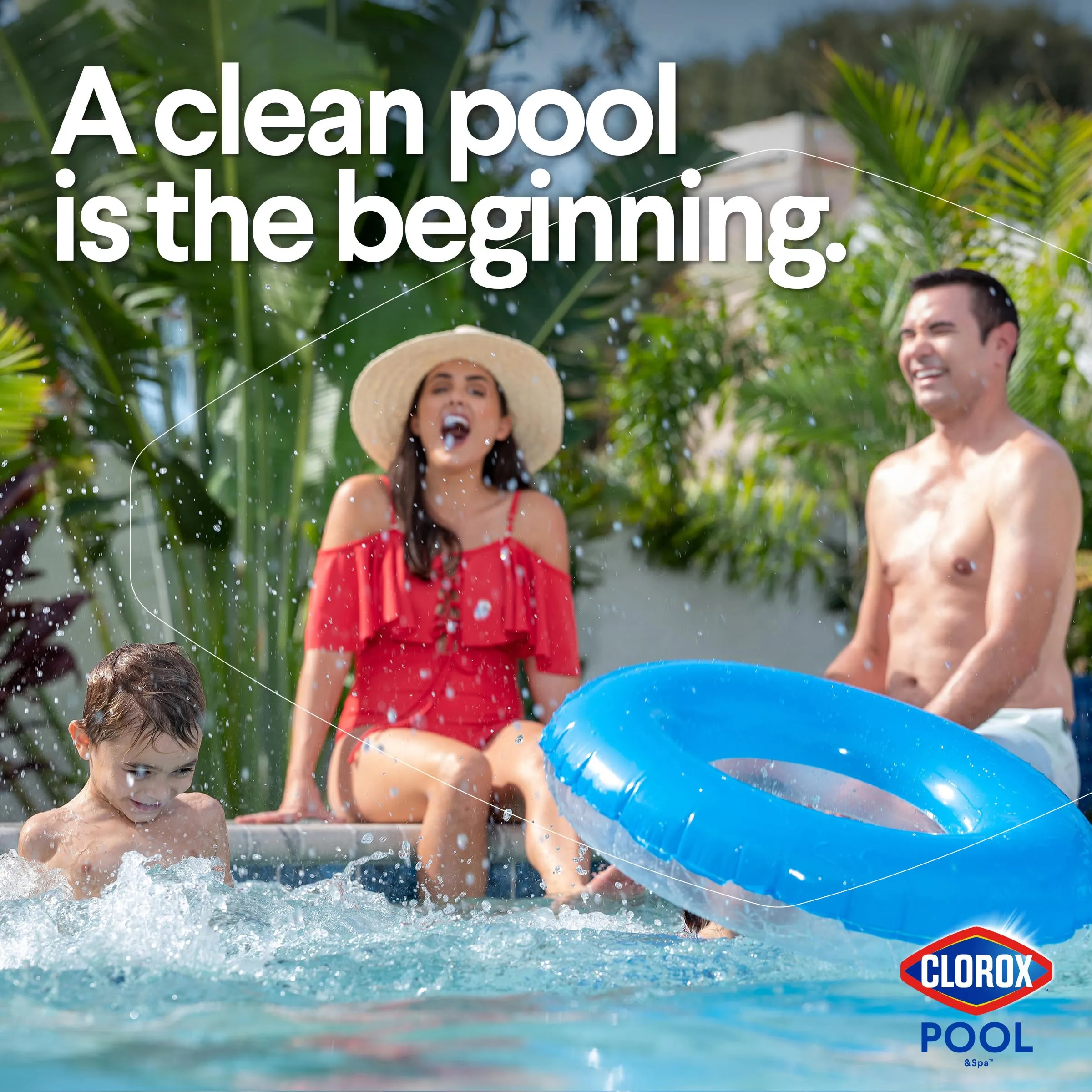 Clorox Pool&Spa XTRABLUE Plus 3 Chlorinating Tablets, Individually Wrapped, Kills Bacteria & Stops Algae (35 LB)