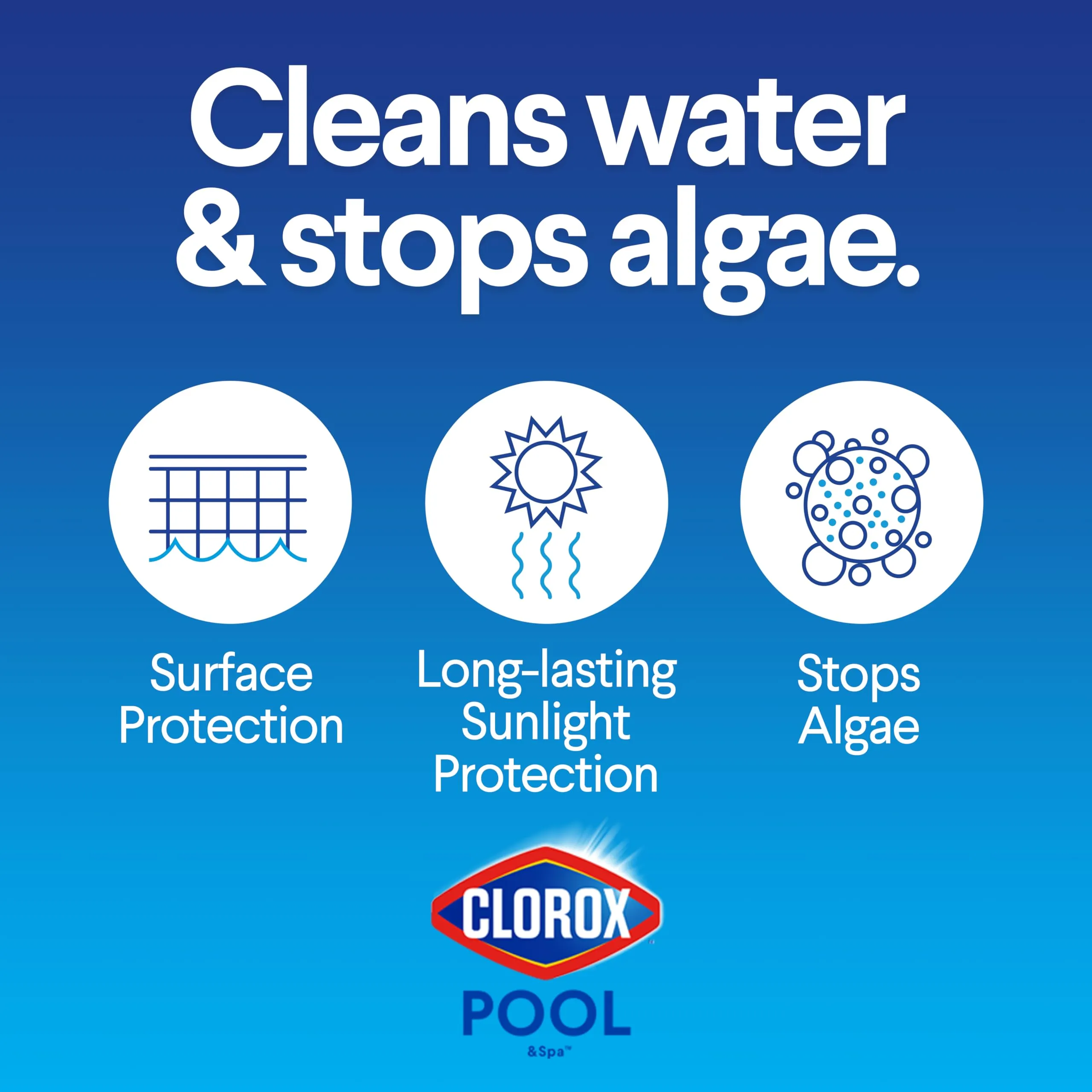Clorox Pool&Spa XTRABLUE Plus 3 Chlorinating Tablets, Individually Wrapped, Kills Bacteria & Stops Algae (35 LB)