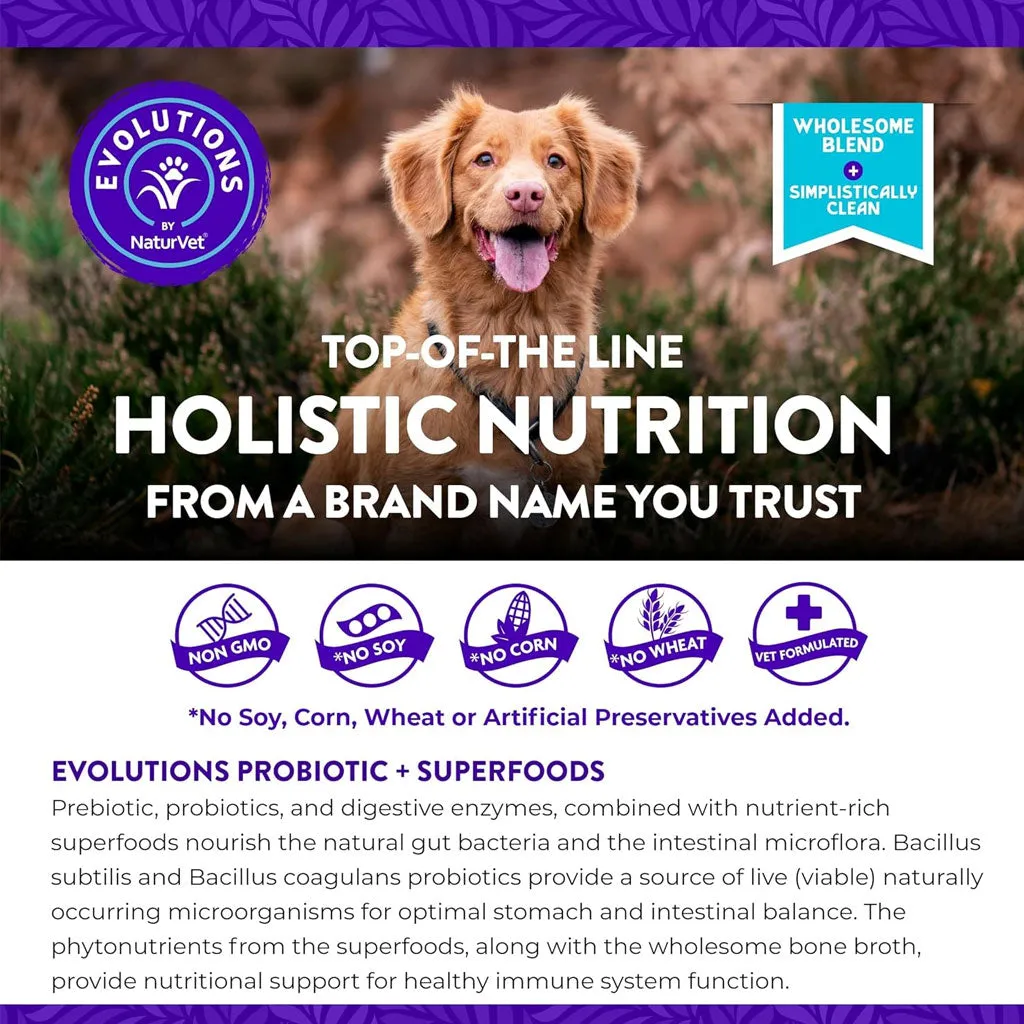 Evolutions by NaturVet Probiotic Superfoods Digestive Powder for Dogs, 30 count