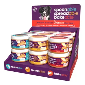 Fruitables Spreadables Creamy Dog Treat Counter Display 1ea/18 ct