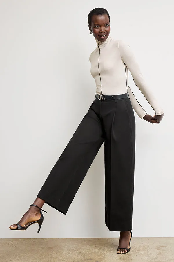 Harrison Wide Pleated Jean - Better Than Denim :: Black