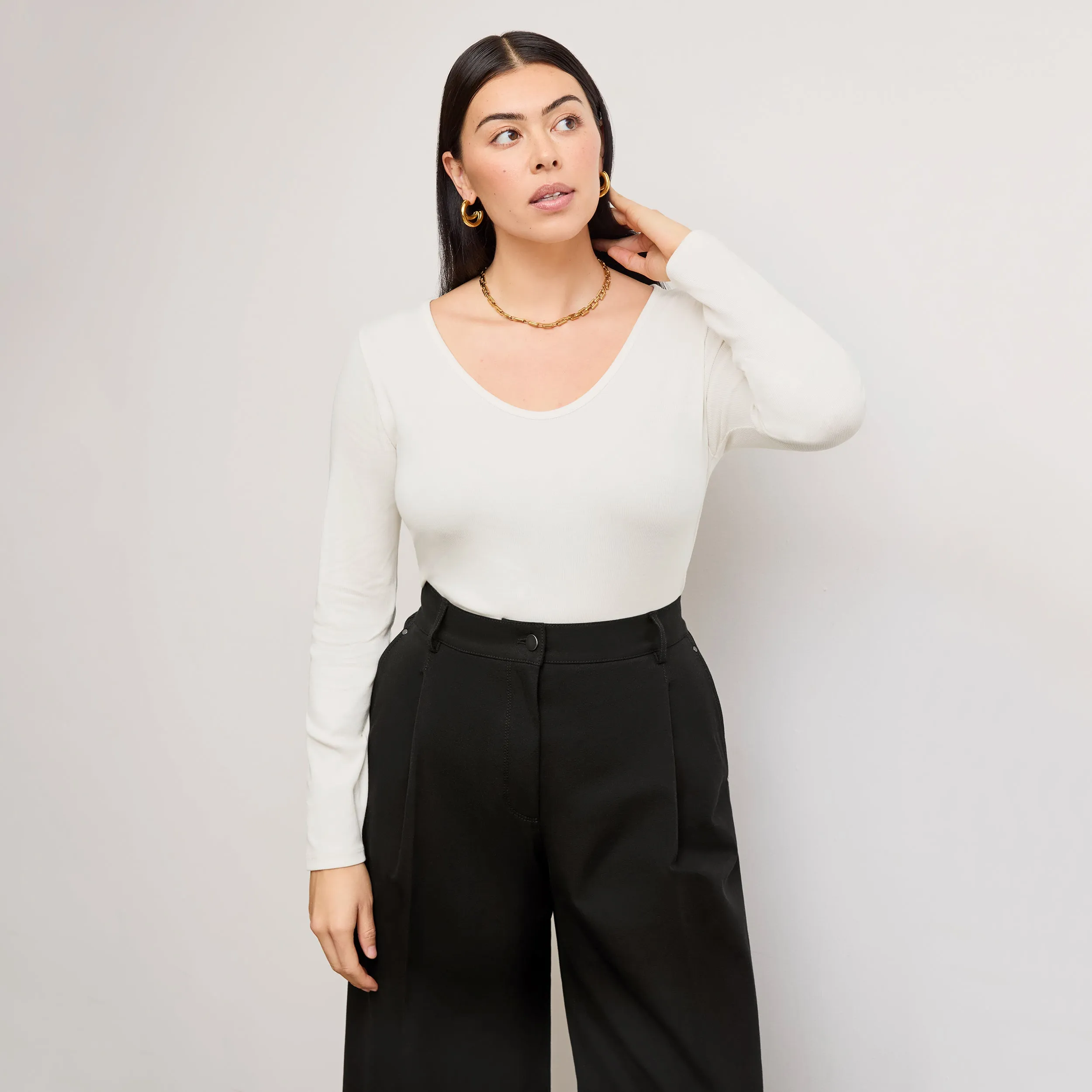 Harrison Wide Pleated Jean - Better Than Denim :: Black