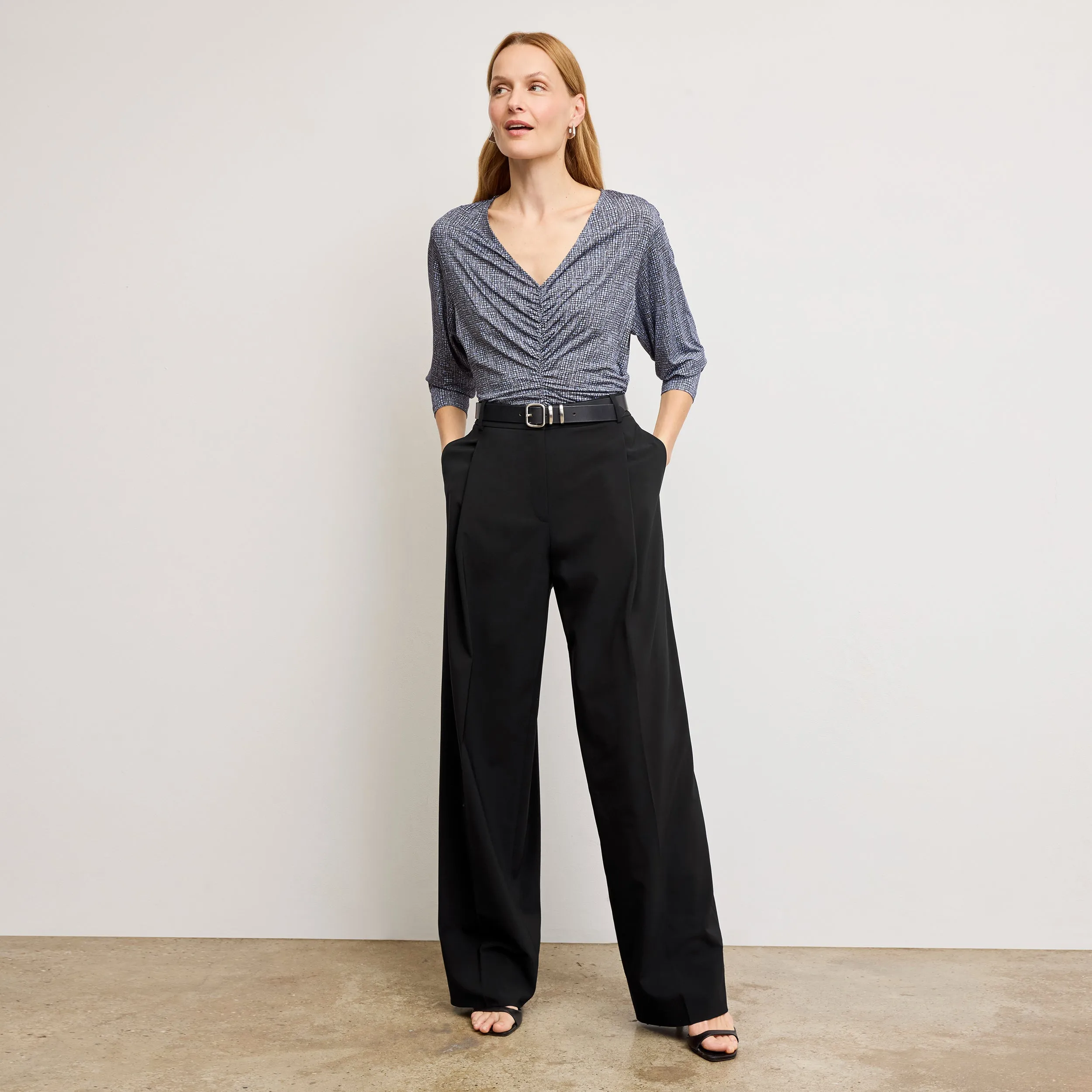Harrison Wide Pleated Jean - Better Than Denim :: Black