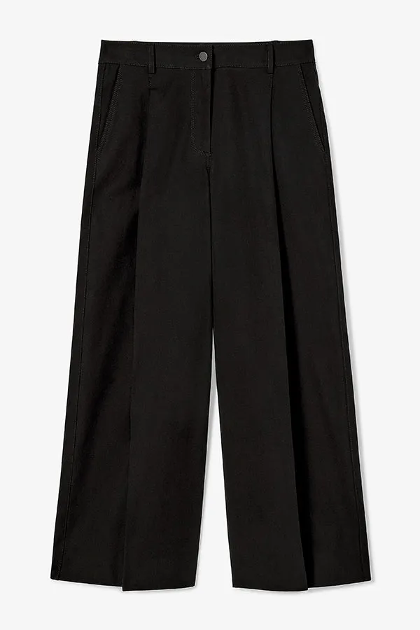 Harrison Wide Pleated Jean - Better Than Denim :: Black