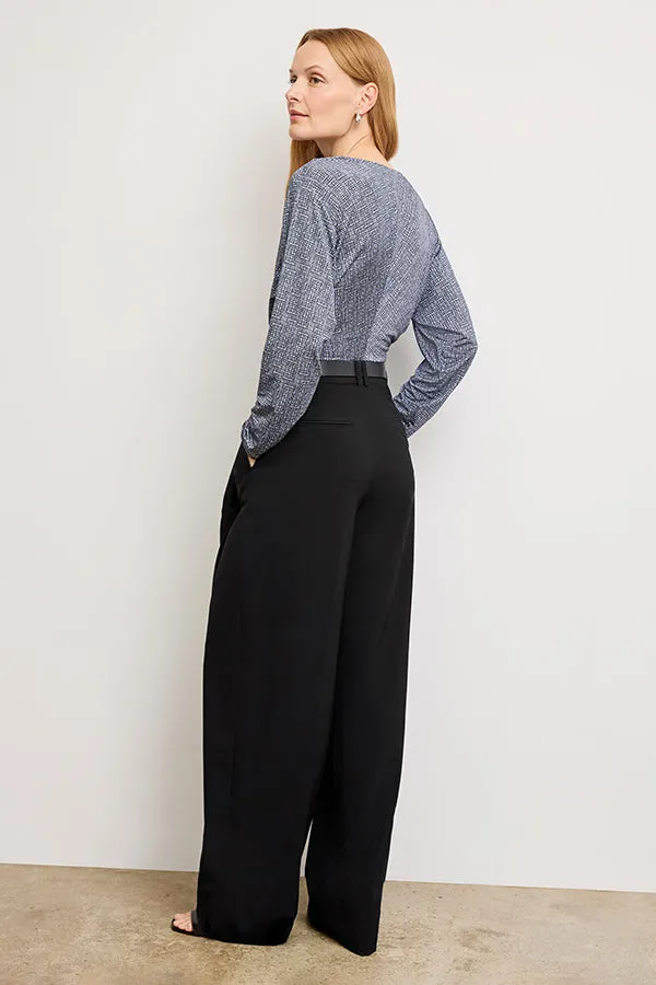 Harrison Wide Pleated Jean - Better Than Denim :: Black