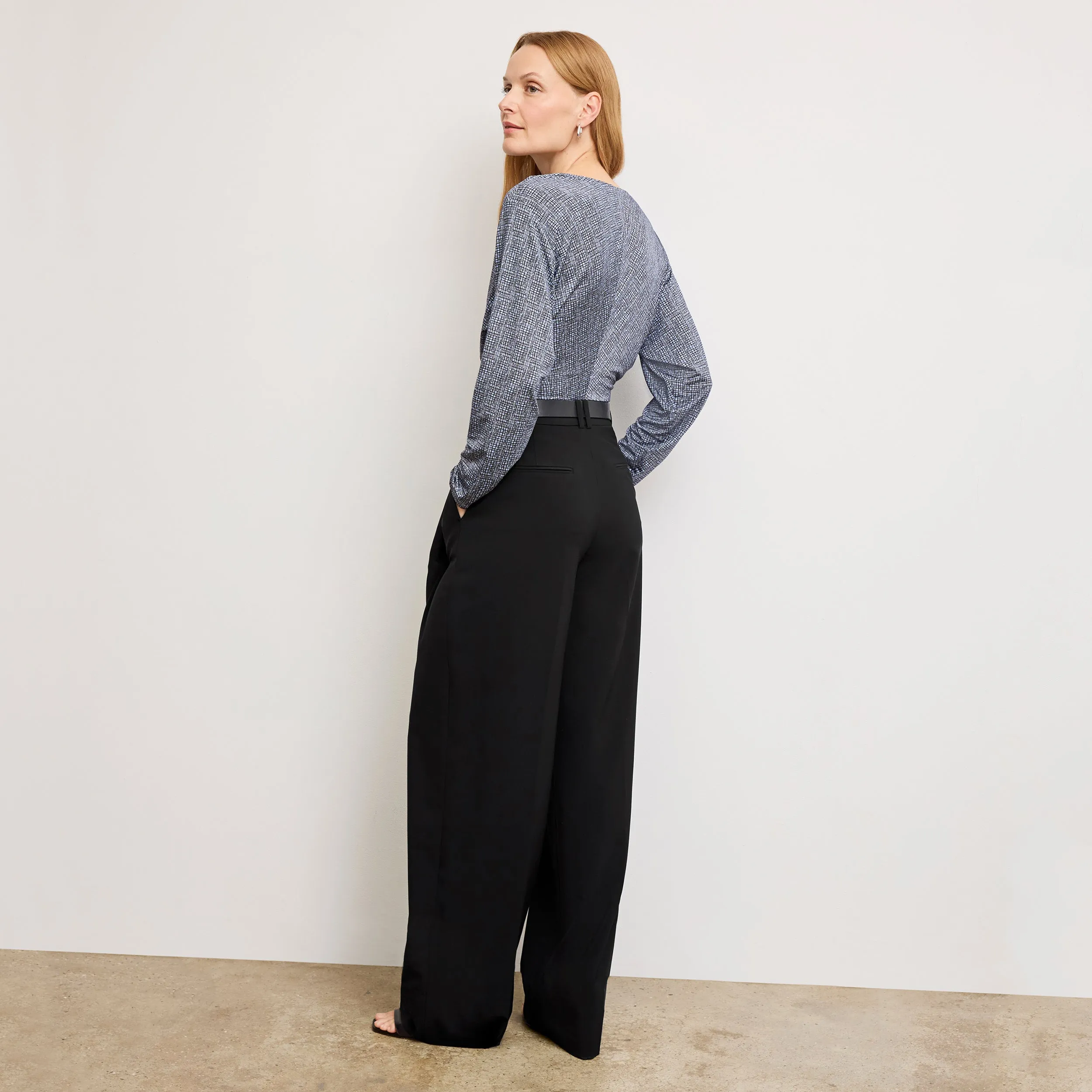 Harrison Wide Pleated Jean - Better Than Denim :: Black