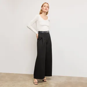 Harrison Wide Pleated Jean - Better Than Denim :: Black