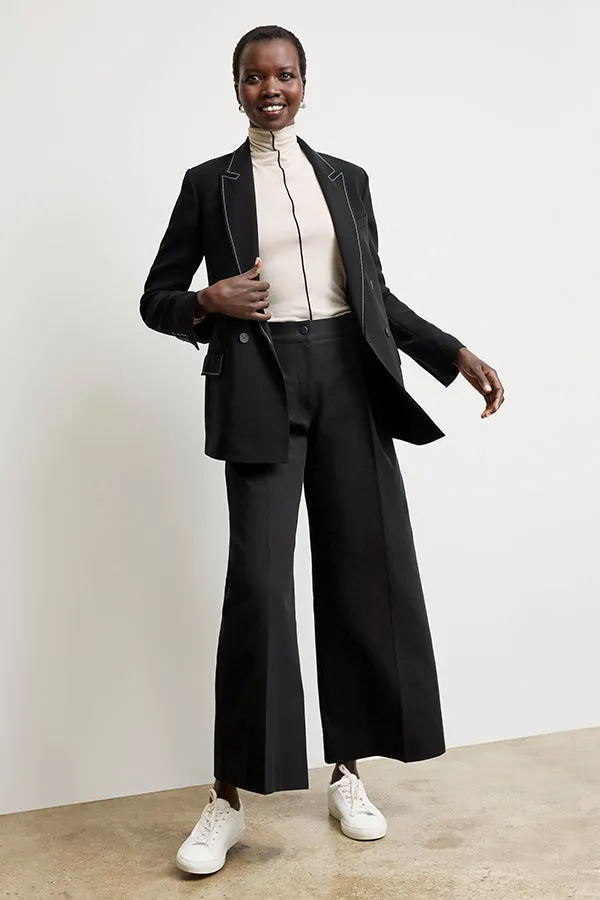 Harrison Wide Pleated Jean - Better Than Denim :: Black