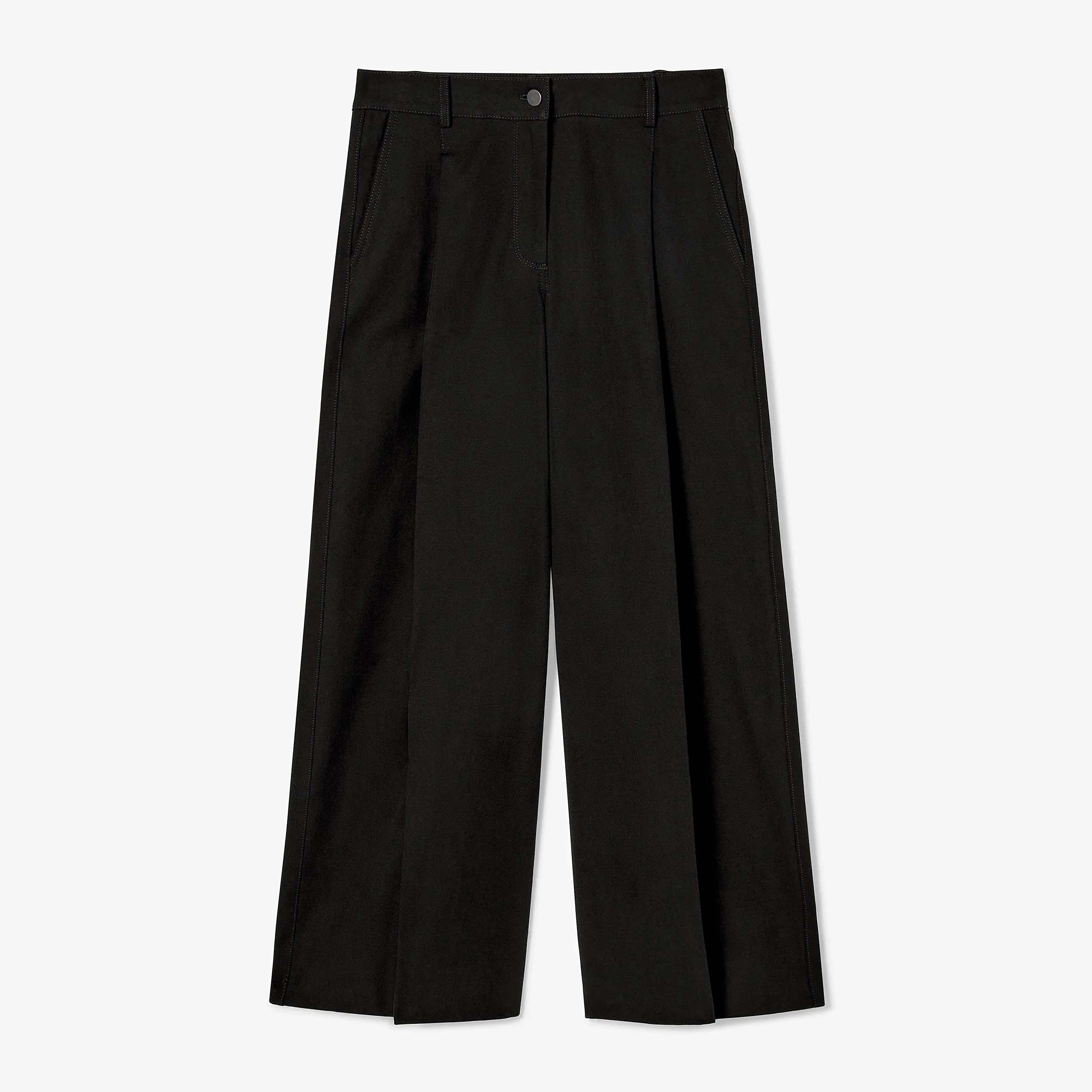 Harrison Wide Pleated Jean - Better Than Denim :: Black