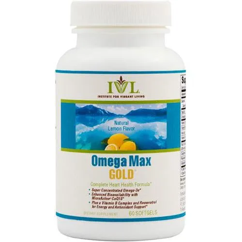 Institute For Vibrant Living Omega Max Gold - 60 Softgels