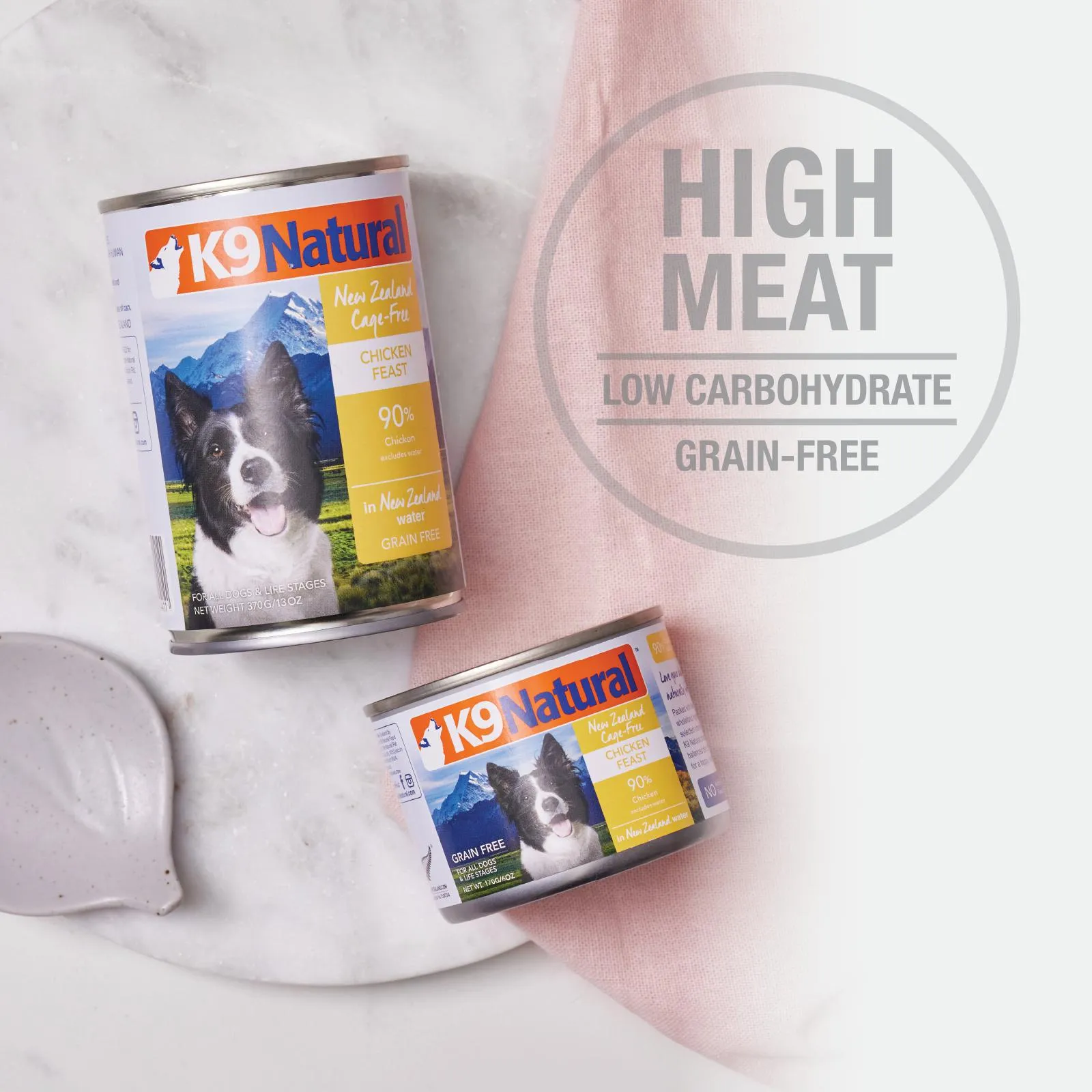 K9 Natural Lamb and King Salmon Feast Wet Dog Food 370g