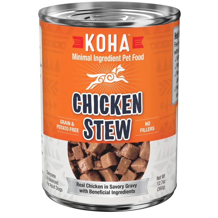 Koha Dog Grain Free Stew Chicken 12.7oz. (Case of 12)