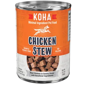 Koha Dog Grain Free Stew Chicken 12.7oz. (Case of 12)