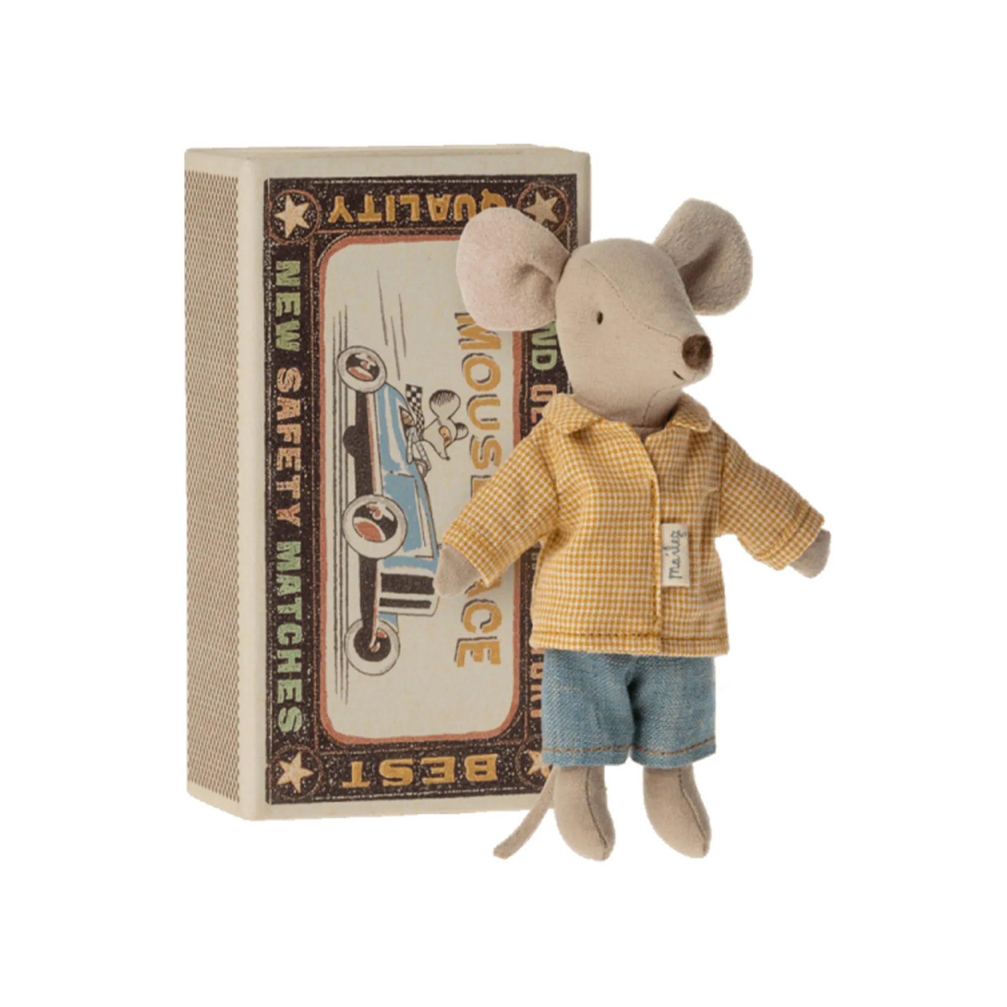 Maileg Big Brother Mouse in Matchbox Soft Toy