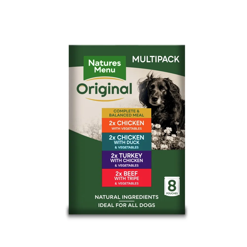 Natures Menu Dog Adult Multipack Pouches 8 x 300g