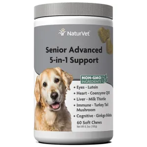 NaturVet Senior Advanced 5-in-1 Support