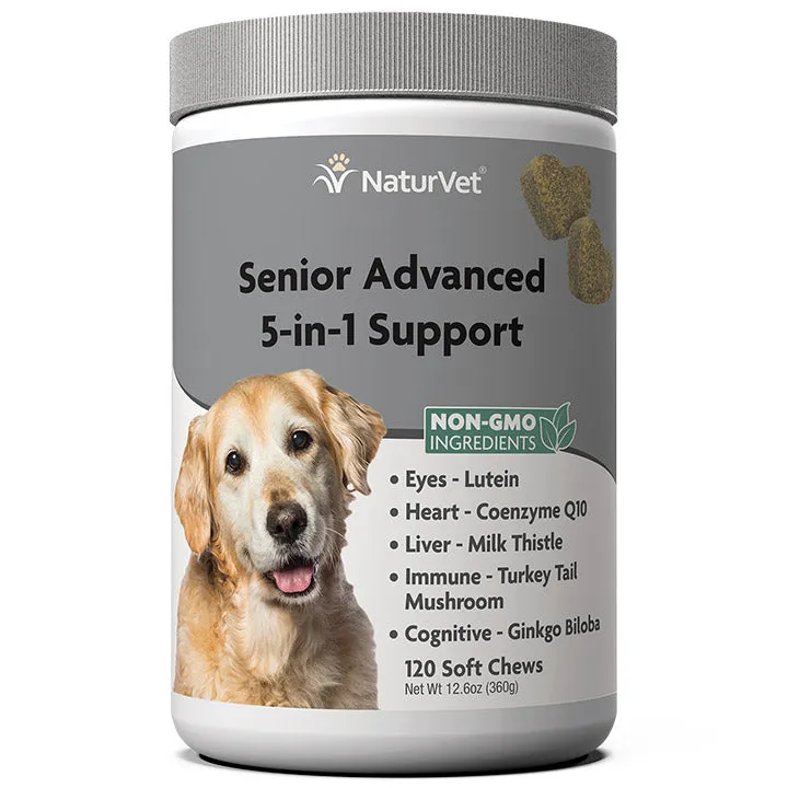 NaturVet Senior Advanced 5-in-1 Support