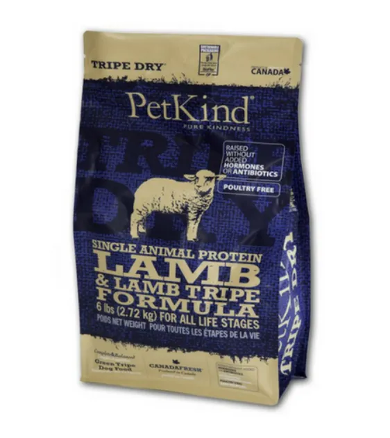 PetKind Single Animal Protein Grain Free Dry Dog Food (Lamb & Lamb Tripe)