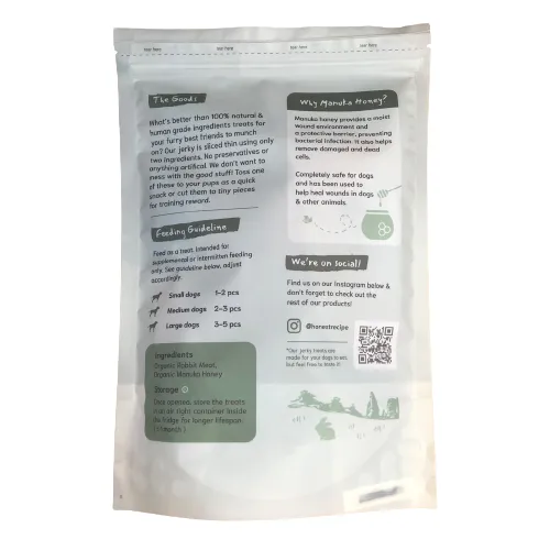 Rabbit Jerky With Manuka Honey Healthy Dog Treats