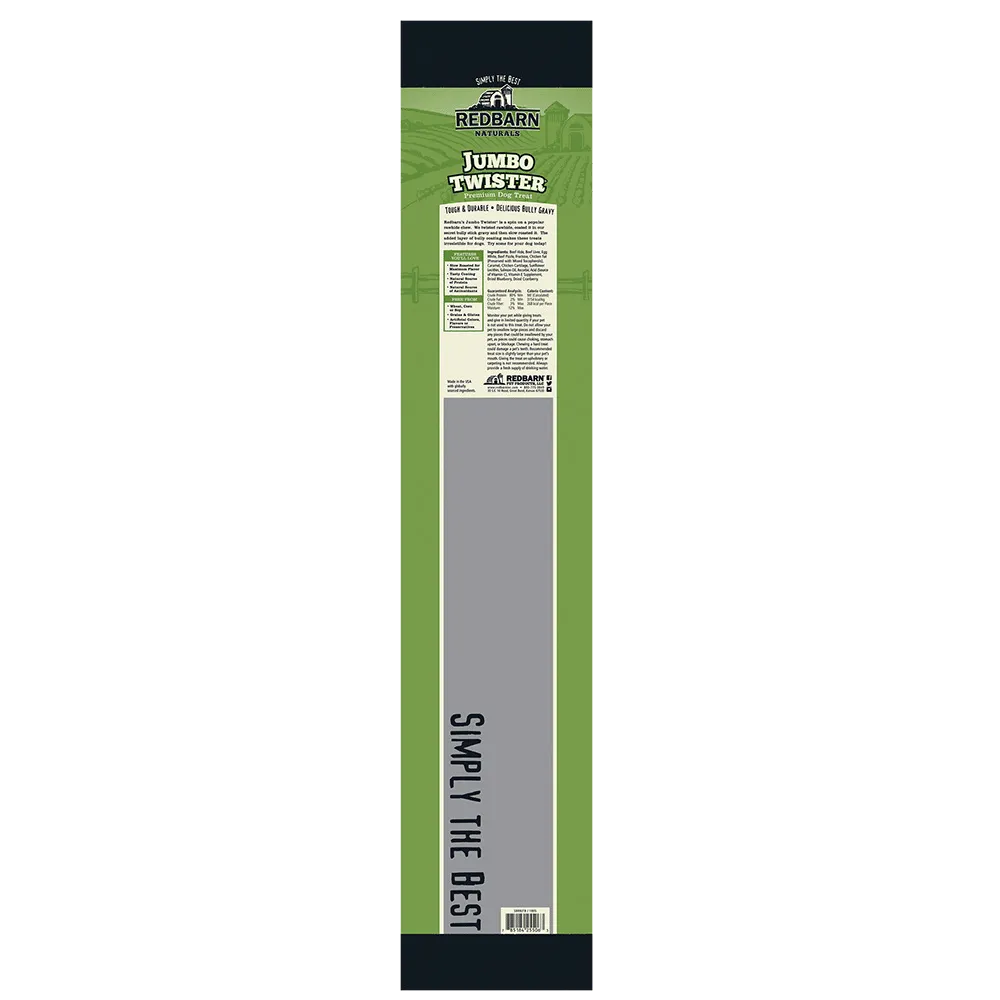 Redbarn Jumbo Twister Natural Dog Chew