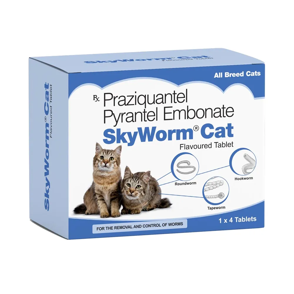 Skyec Skyworm Cat Dewormer and Petup Multi Vitamin Supplement for Cats Combo