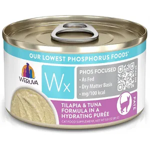 Weruva Cat WX Phos Focused Tilapia & Tuna Puree Canned Cat Food